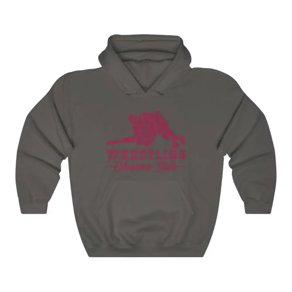 Soft Fleece Sport Print Wrestling Graphic Pullover Hoodie
