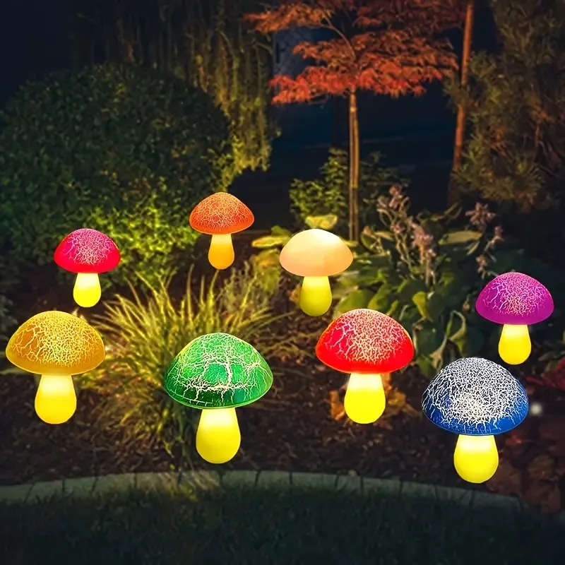 Solar Mushroom Garden Lights