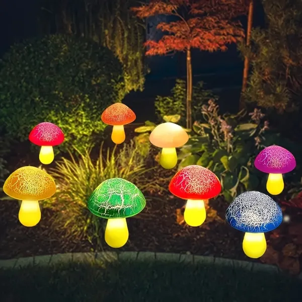 Solar Mushroom Garden Lights