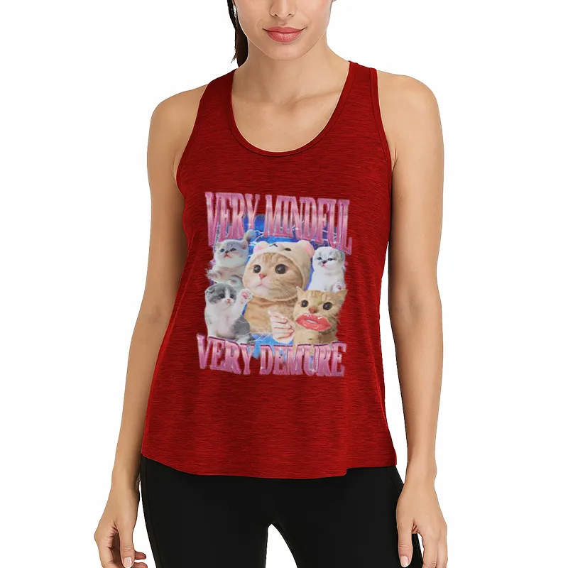 Very Mindful Demure Cat Meme Athletic Tank