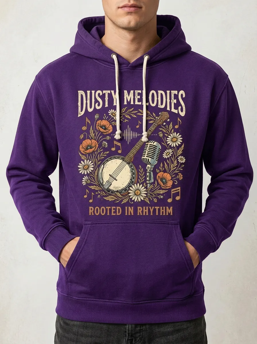 Floral Unisex Country Music Printed Hoodie