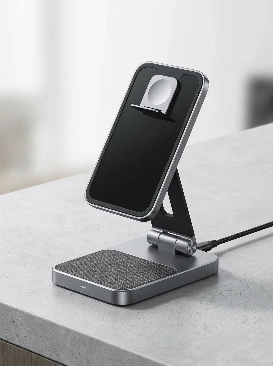 Tech Enthusiast Foldable Magnetic Wireless Printed Charger
