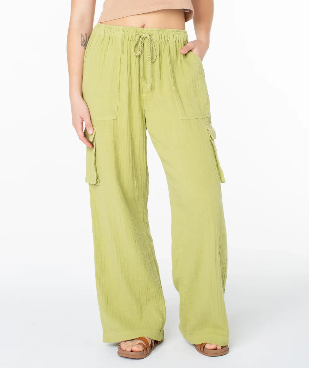 Drawstring Casual Pants With Double Pockets