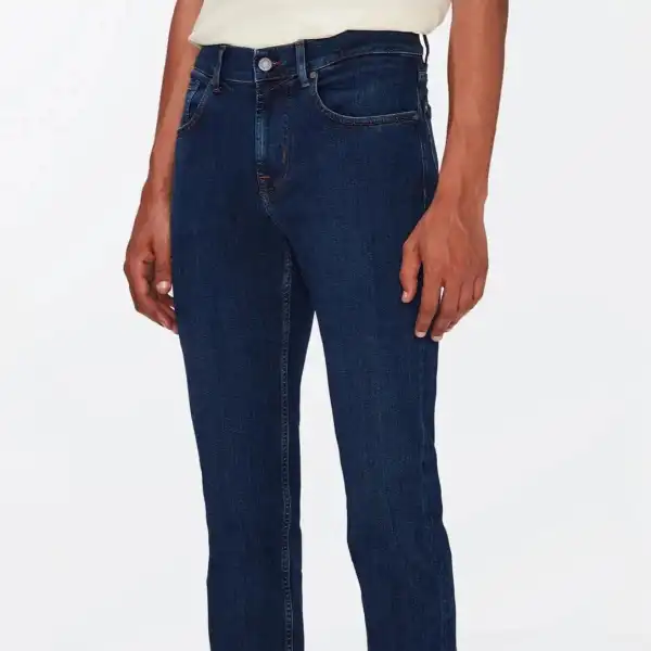 Modern Tapered Stretch Denim Jeans