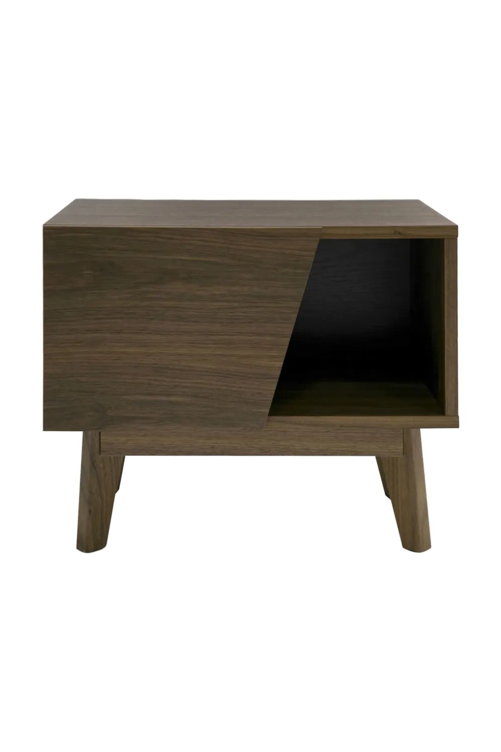 Refined Solid Wood Drawer Nightstand