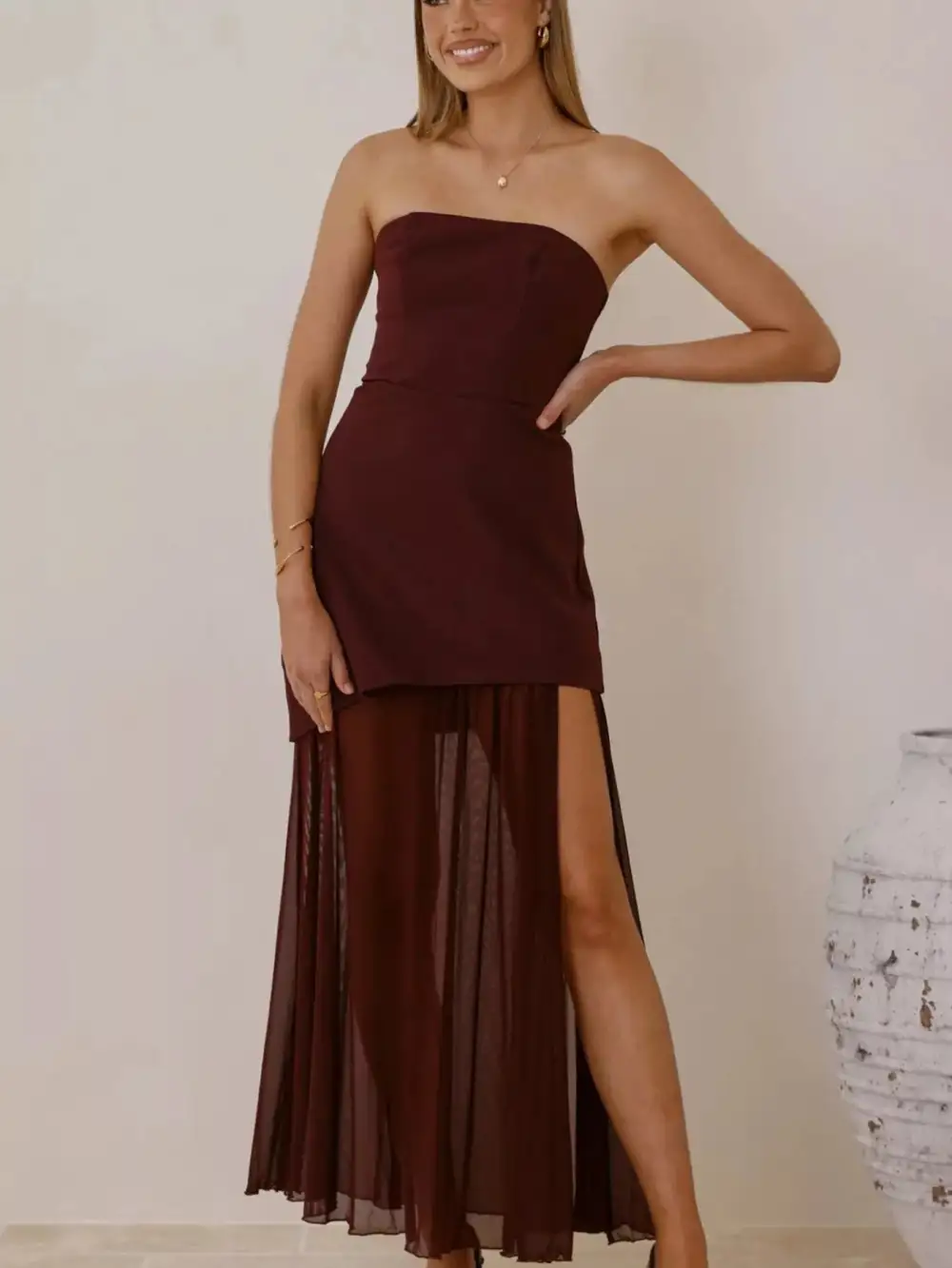 Mesh Maxi Dress