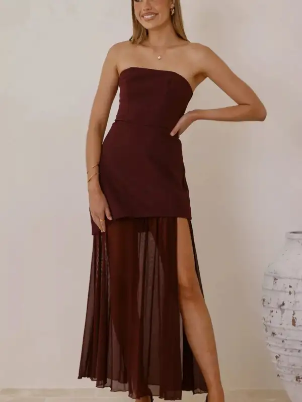 Mesh Maxi Dress