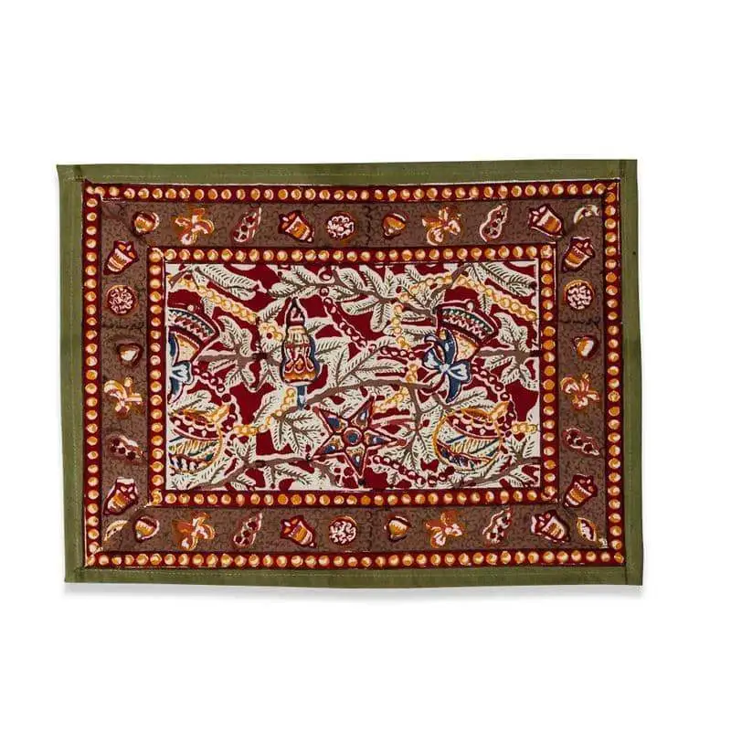 Ornamental Botanical Placemat Set