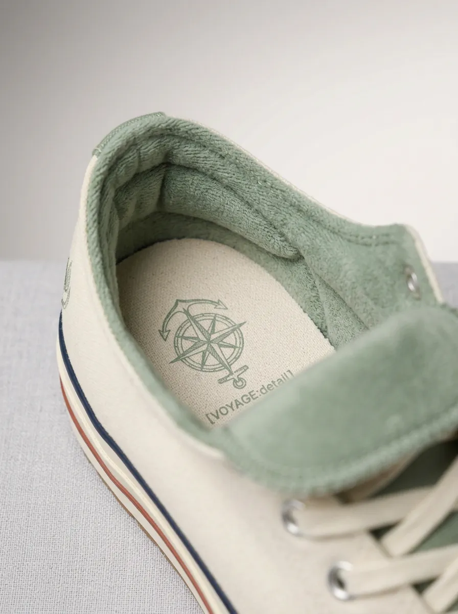 Modern Embroidered Women's Low-Top Canvas Shoes