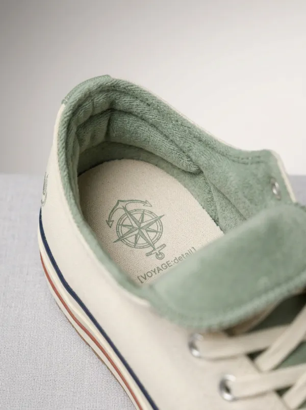 Modern Embroidered Women's Low-Top Canvas Shoes