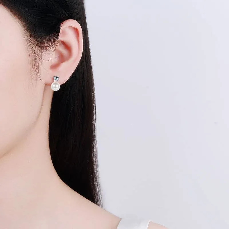 Pearl-Inspired Stud Earrings