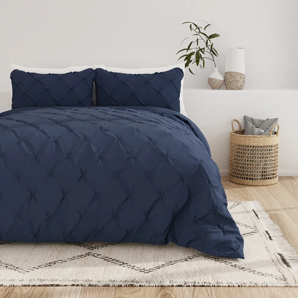 Pinch Pleat Duvet Cover Set