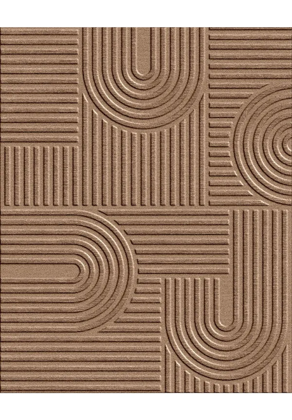 Hand Tufted Abstract Geometric Wool Viscose Area Rug