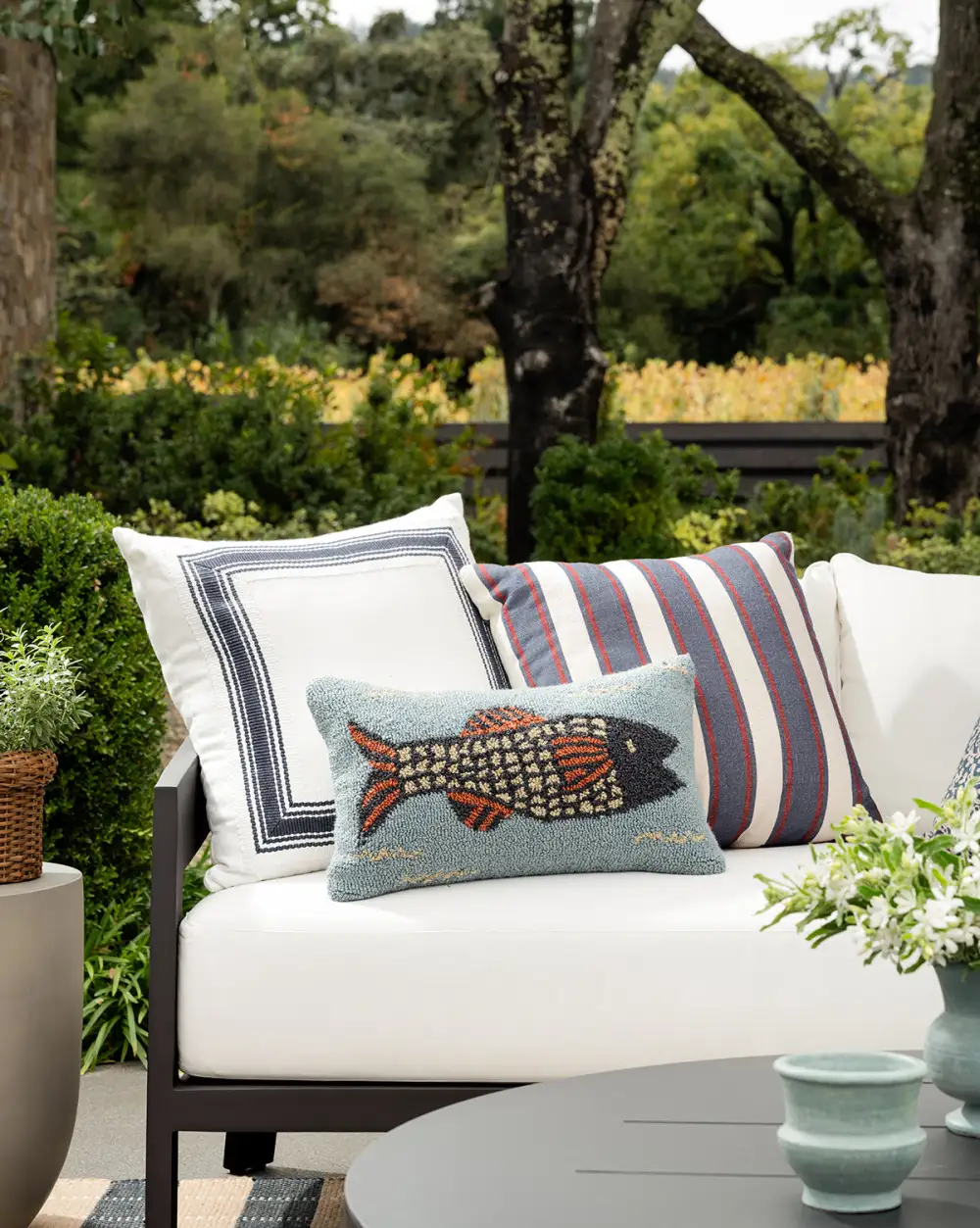 Animal-Motif Indoor-Outdoor Pillow