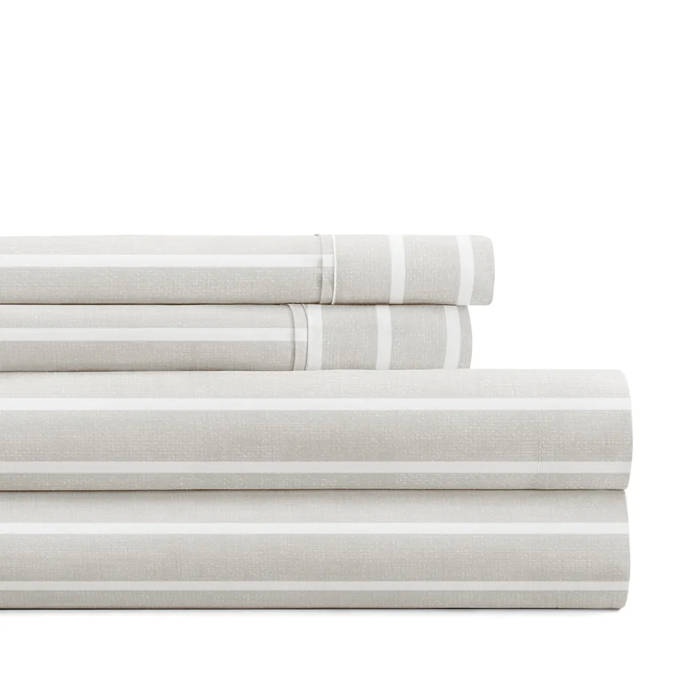 Distressed Awning Stripe Pattern Sheet Set