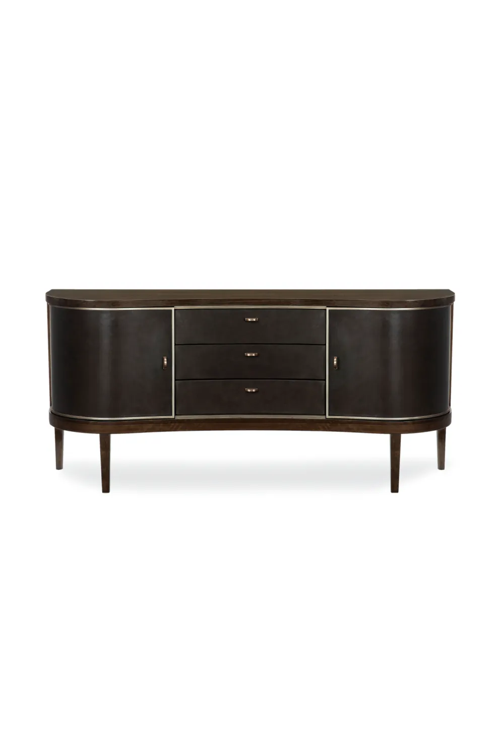 Fluted Structure Decorative Storage Sideboard