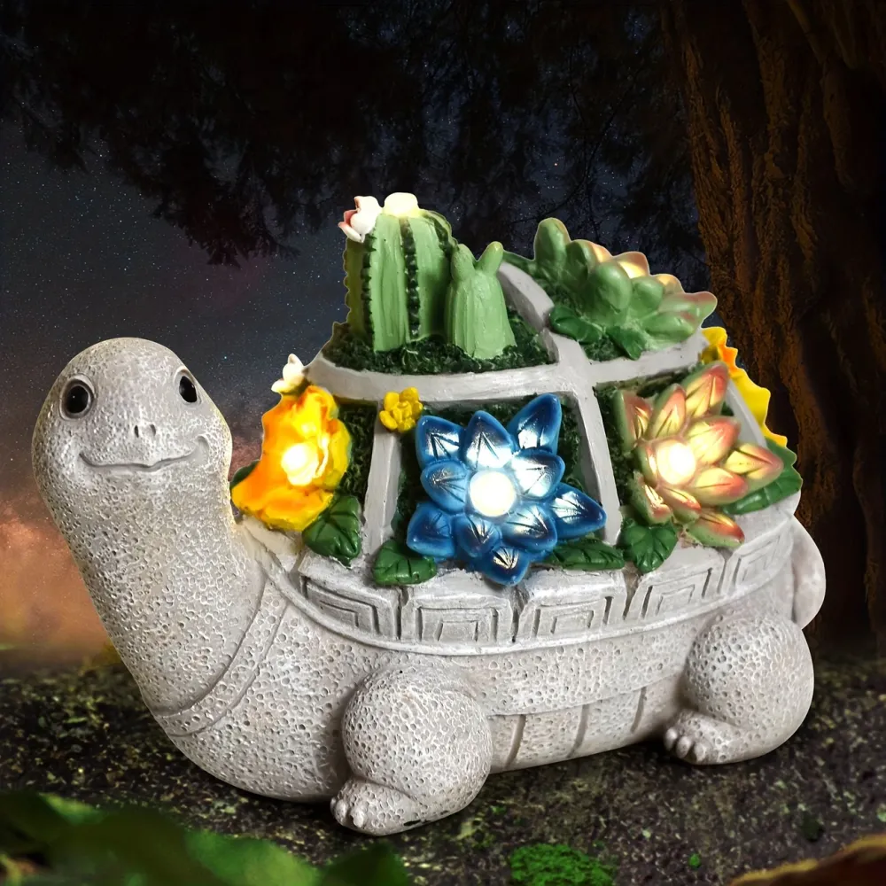 Solar Garden Turtle Decor