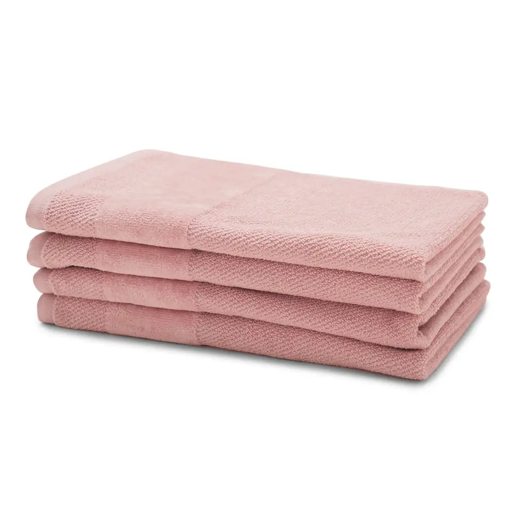 Soft Pink Cotton Hand Towel Set