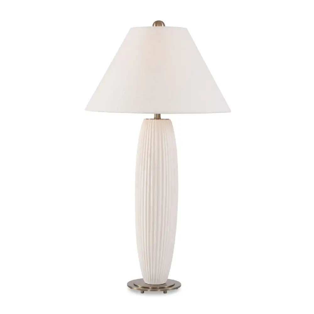 Fluted Ceramic Table Lamp