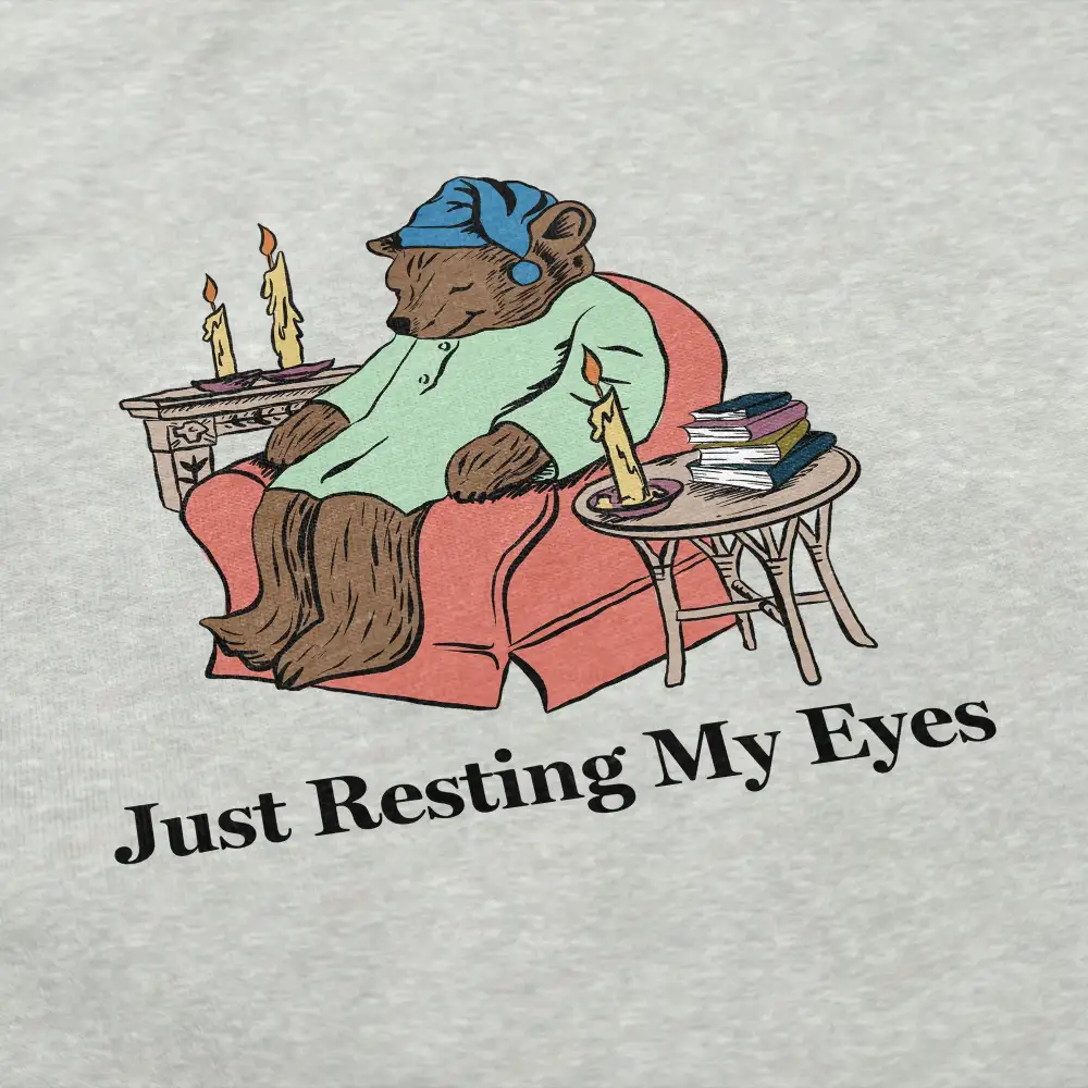 Resting Eyes Bear Crewneck