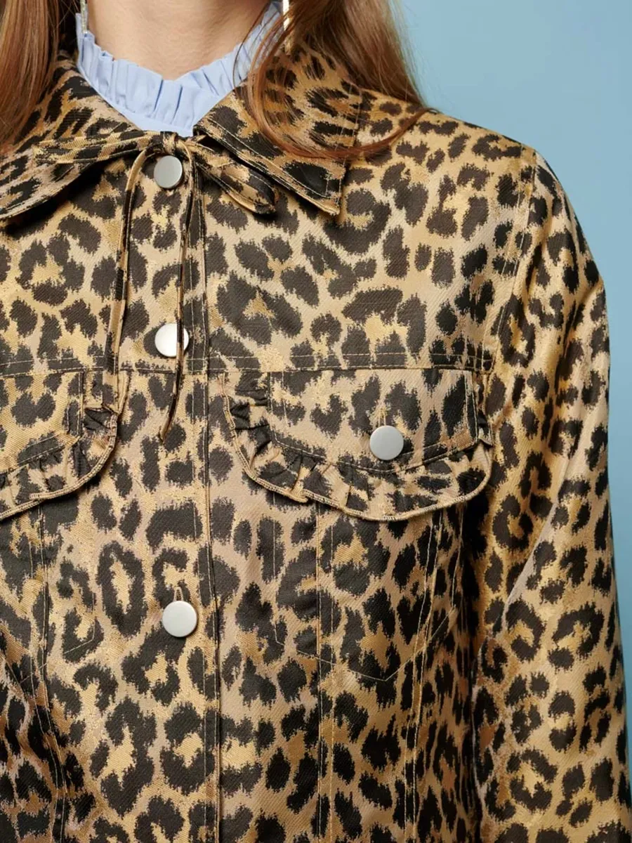 Leopard Jacquard Jacket