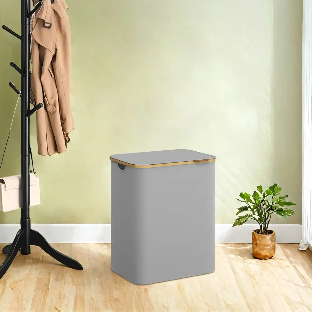Active Lidded Divided Laundry Storage Basket