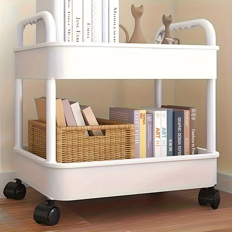 2-Tier Rolling Storage Cart