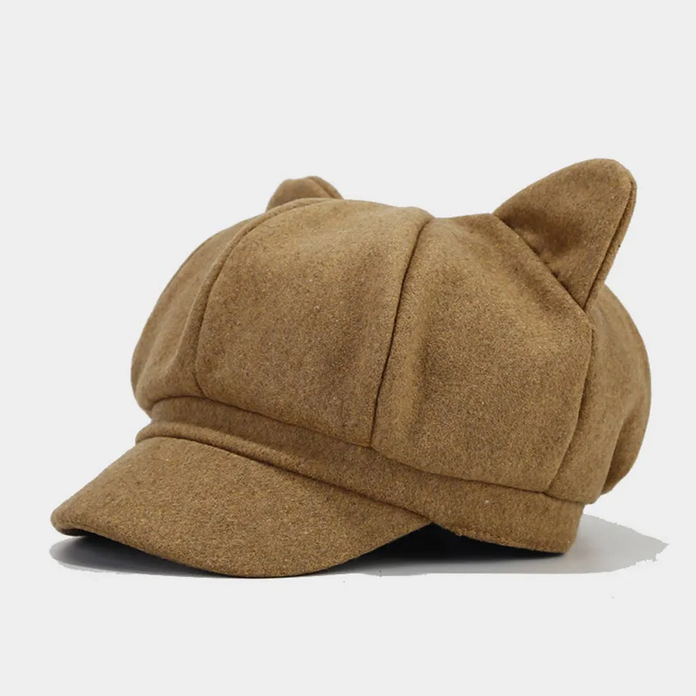 Retro Cat Beret Hat