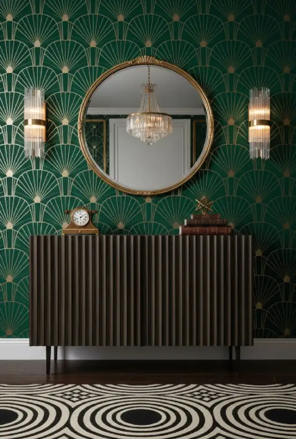 Fluted Wood Sideboard