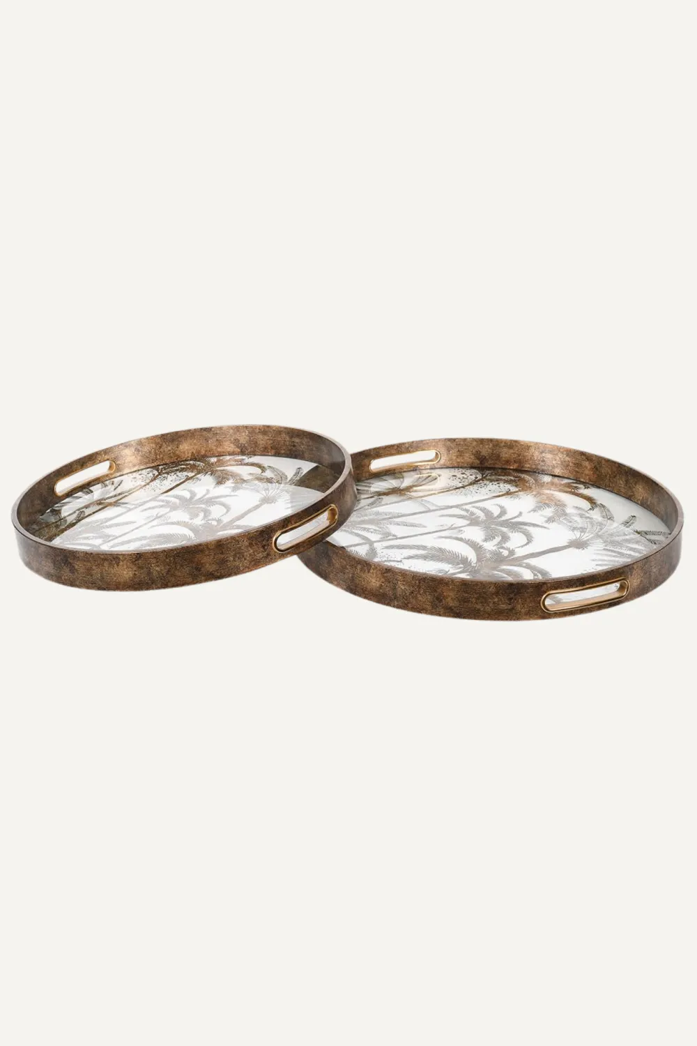 Antique Palm Tree Tray