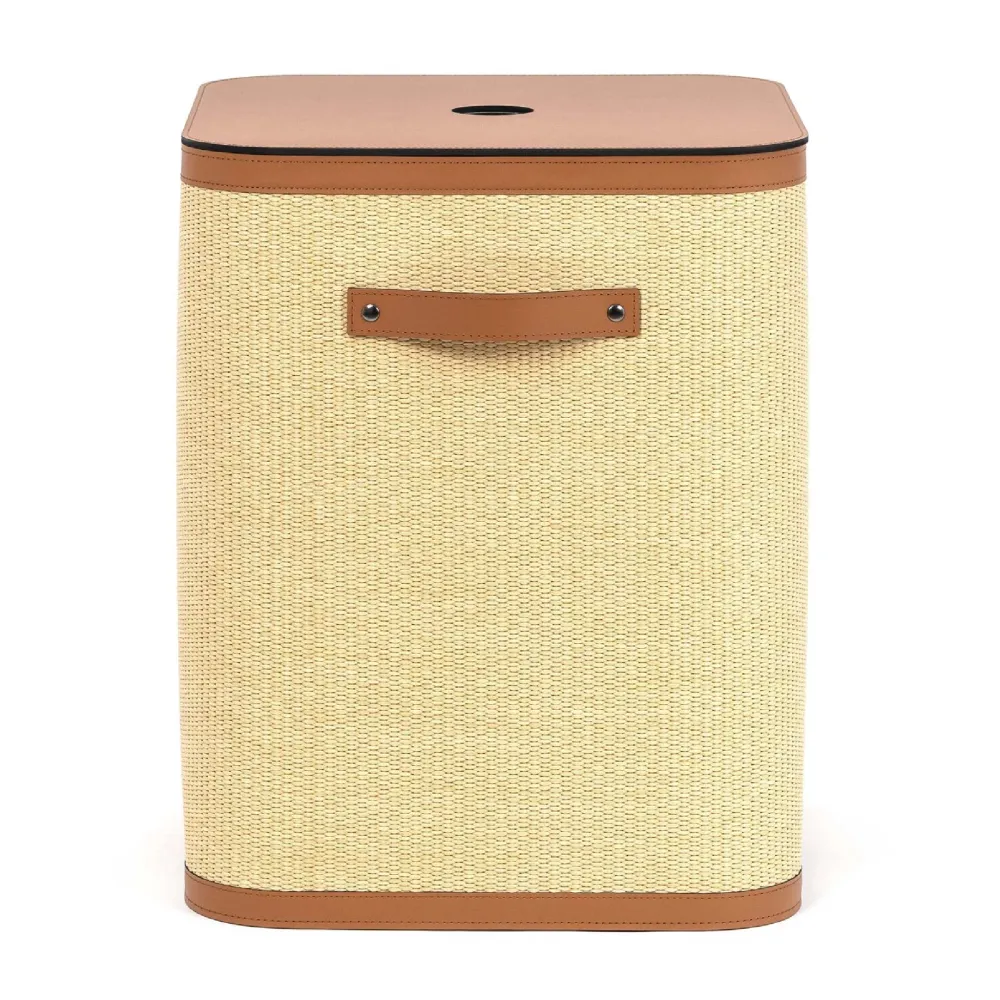 Straw Square Laundry Basket