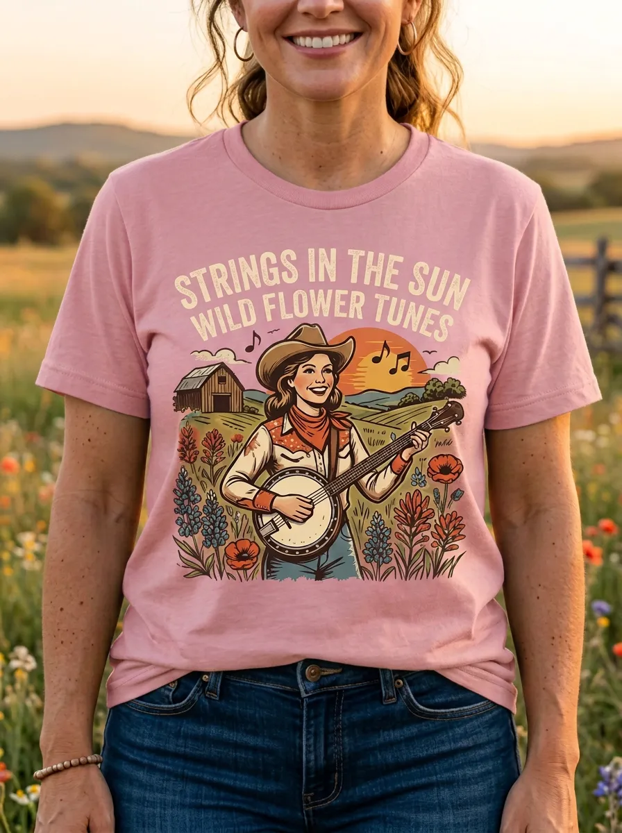 Western Women's Country Music Casual T-Shirt