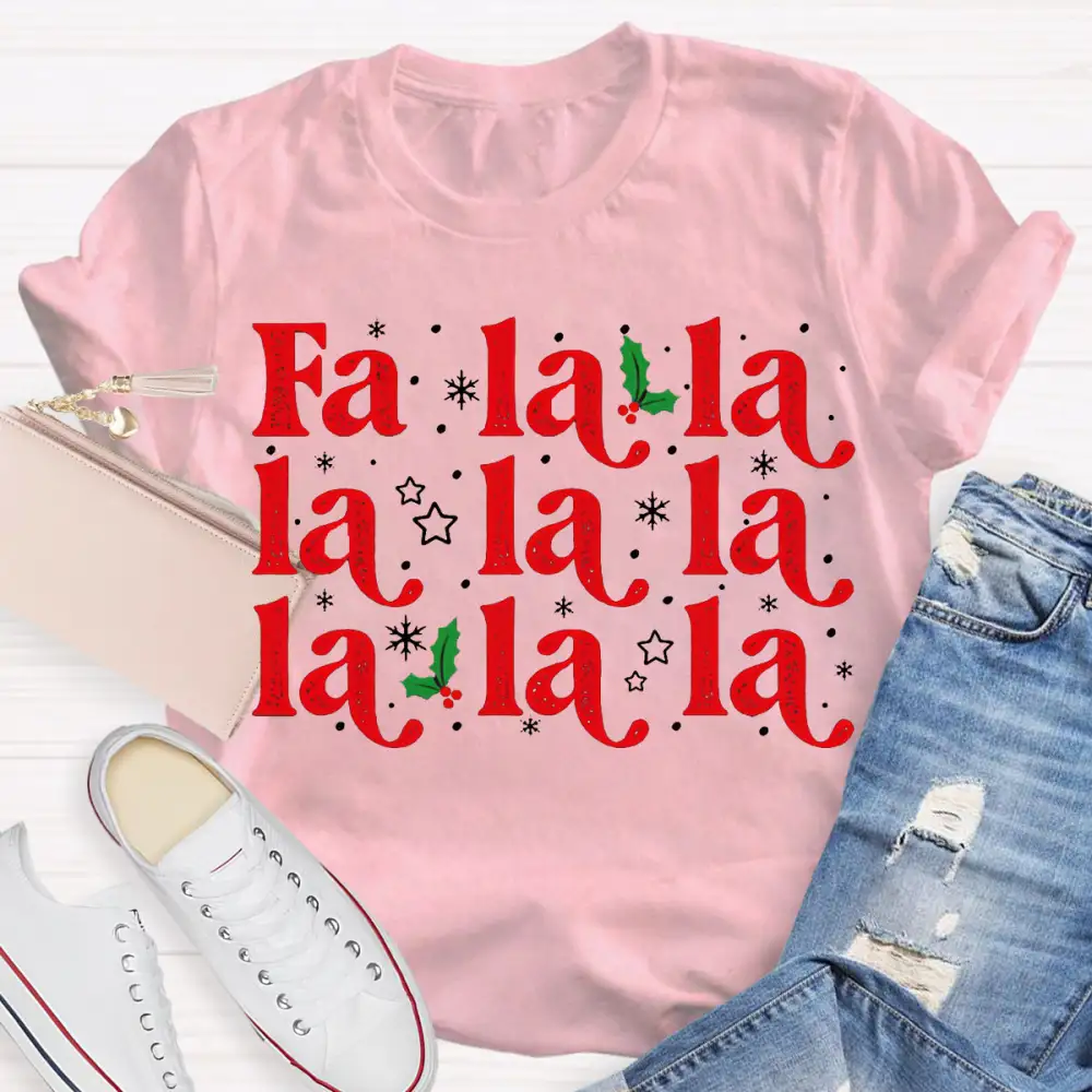 Musical Notes And Snowflakes Christmas Music T-Shirt