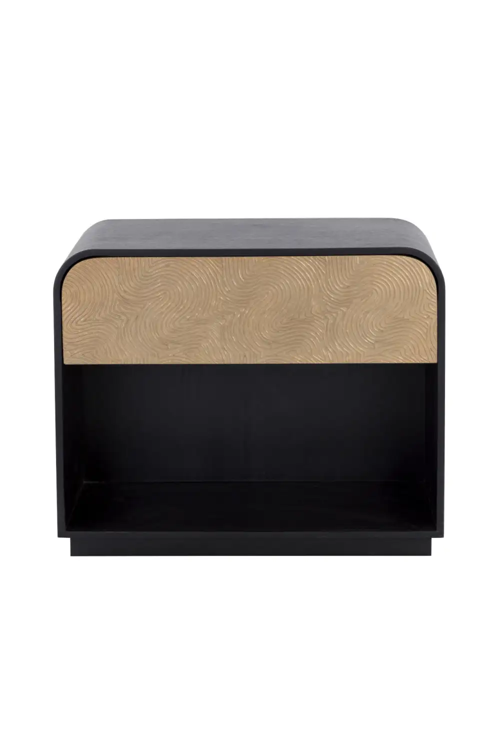 Refined Curved Refined Storage Nightstand