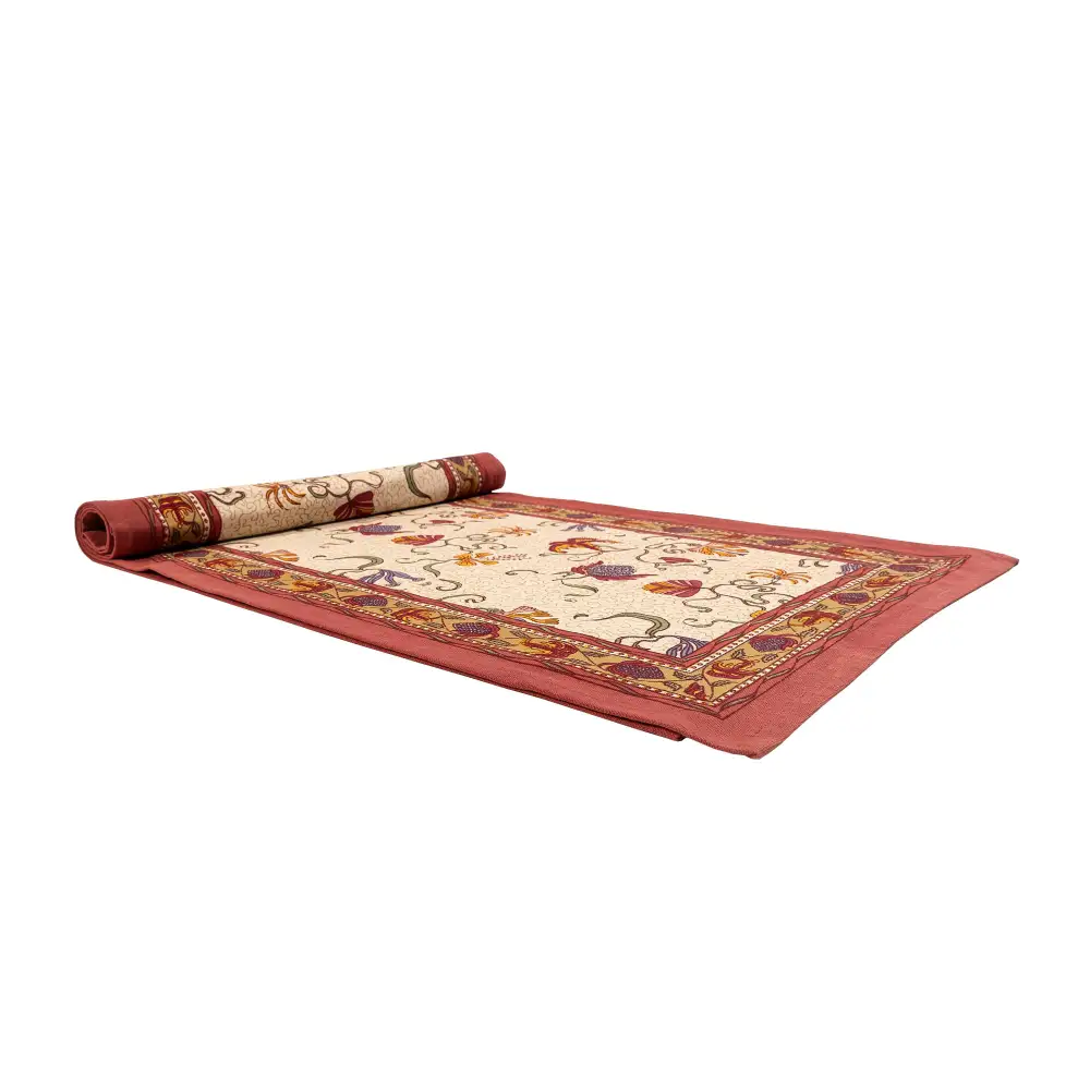 Curling Vine Floral Table Runner