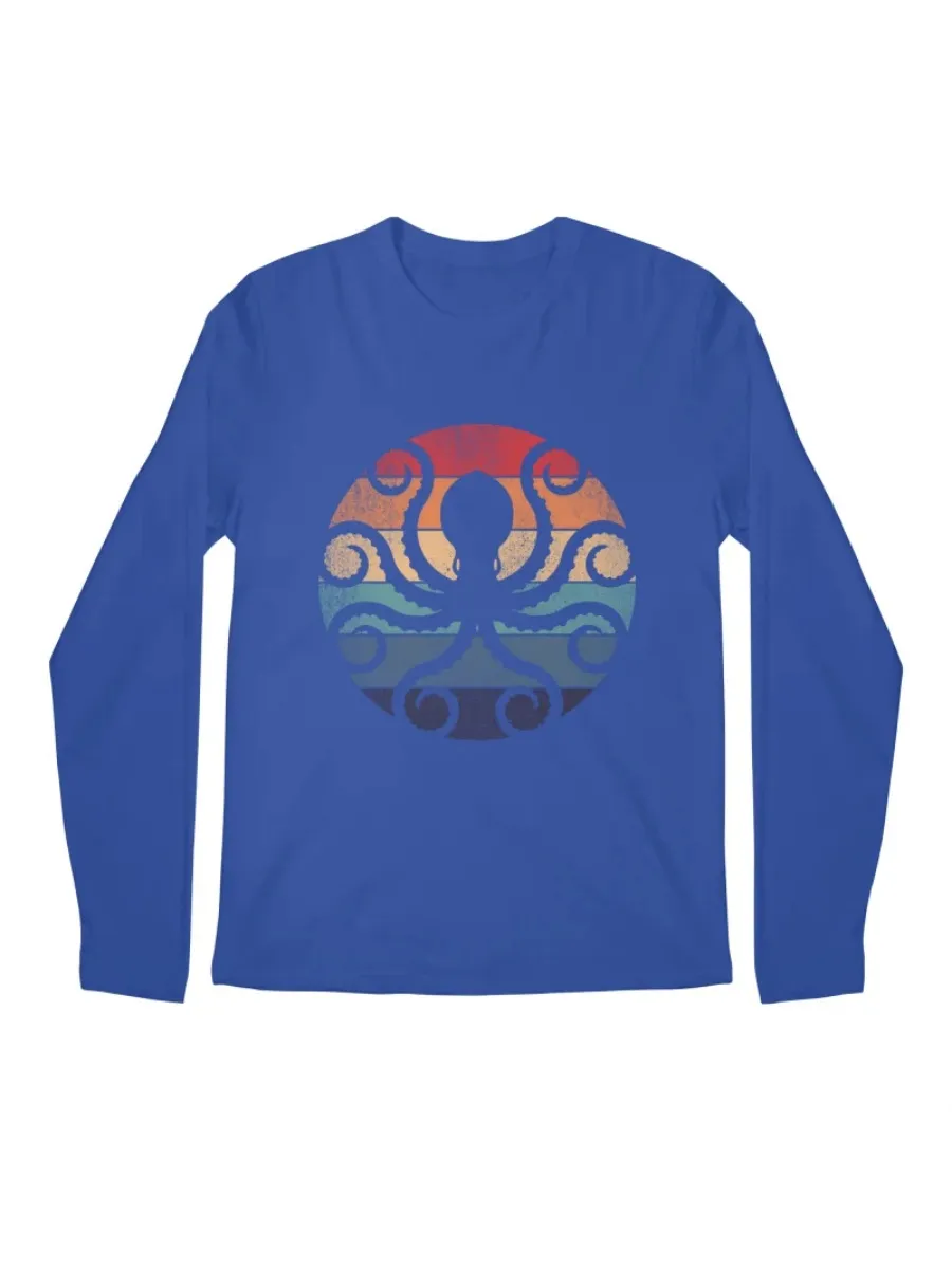 Retro Sunset Octopus T-Shirt