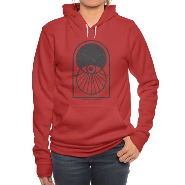 Artistic Eye Symbol Hoodie, Trendy Wear
