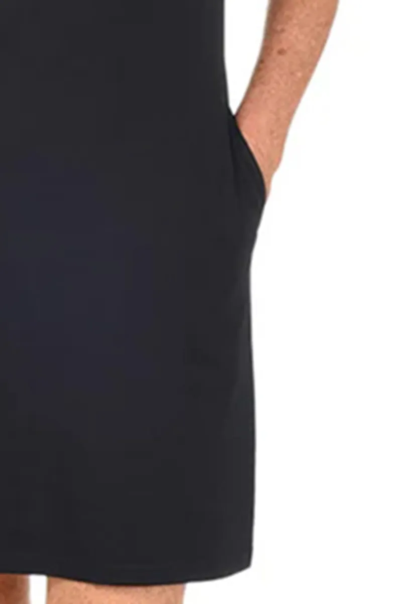 Lace Neck Sleeveless Dress