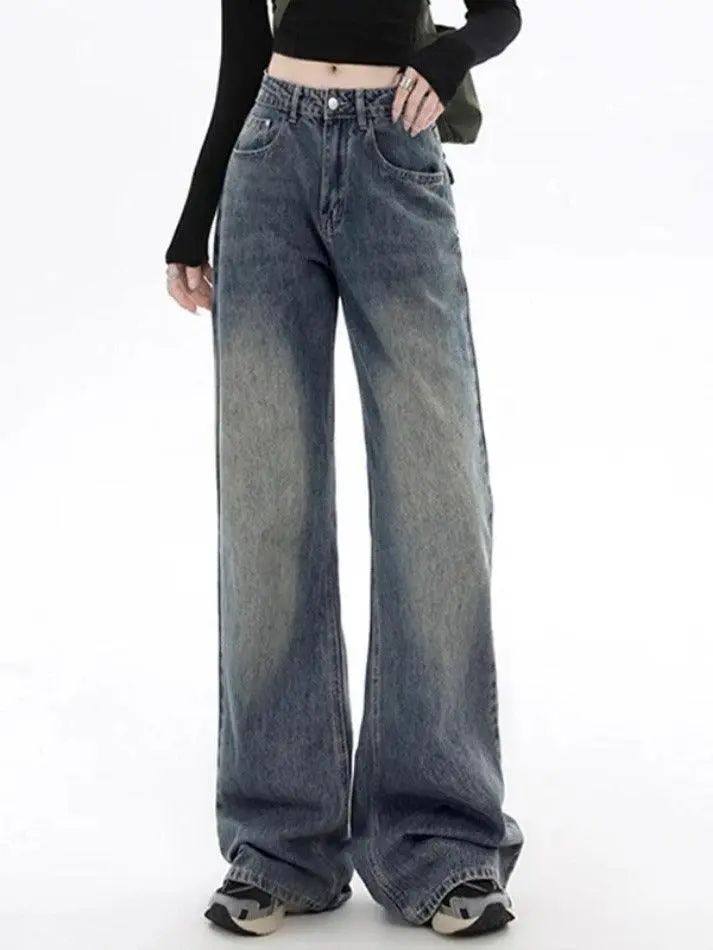Vintage Flap Detail Boyfriend Jeans