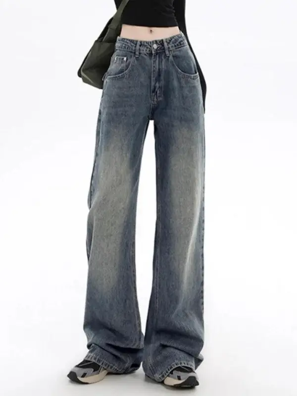Vintage Flap Detail Boyfriend Jeans