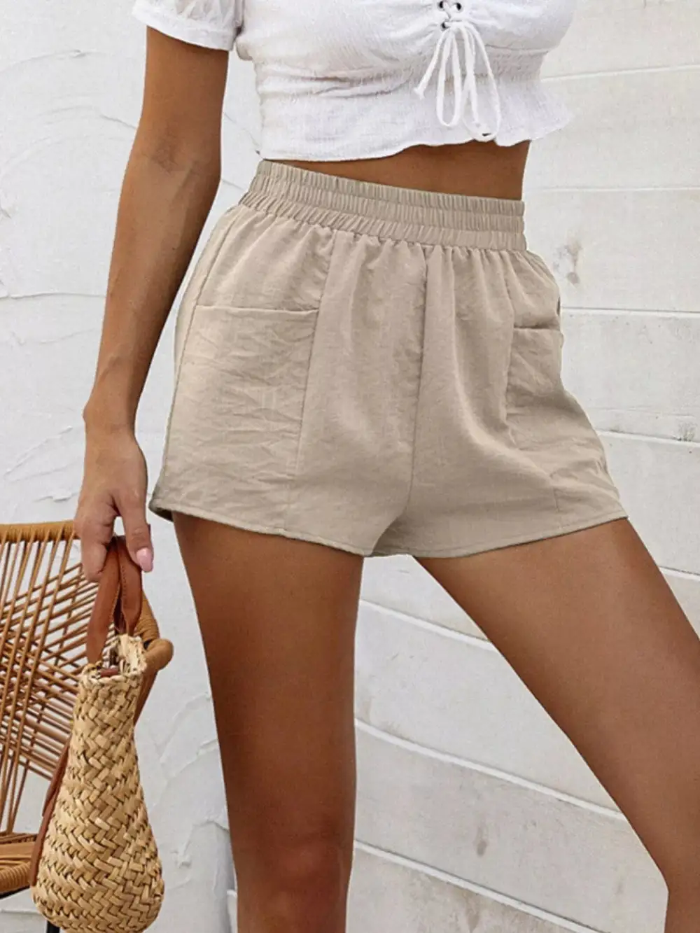 Easy Fit Elastic Waist Shorts