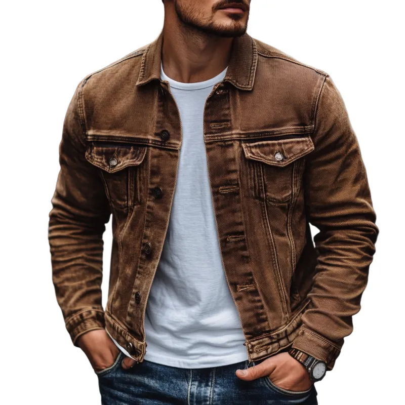Zip Washed Jacket