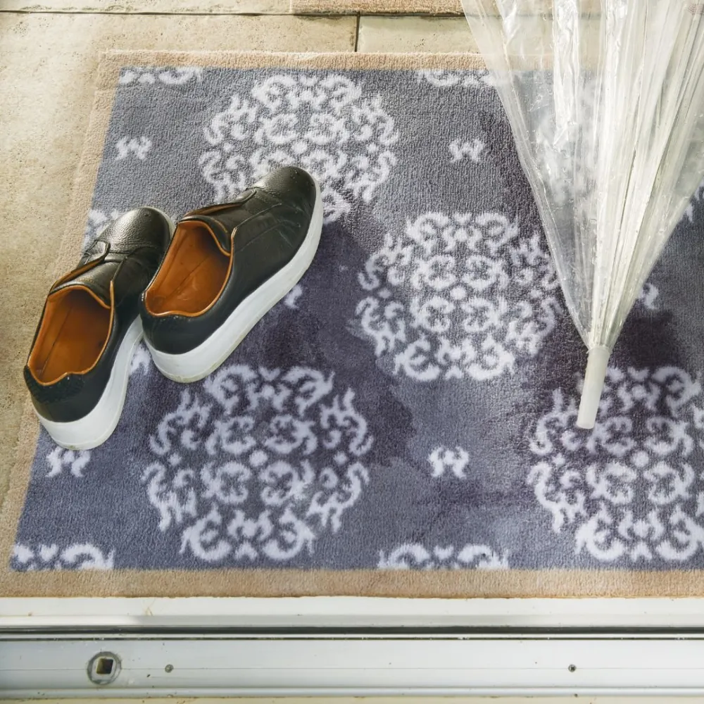 Horizontal Floral Door Mat