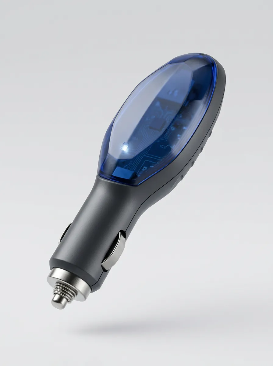 Blue Circuit Detail LED Detail Automotive Fuel Saver Adapter