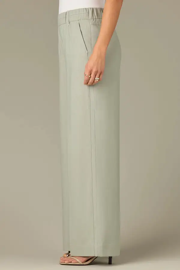 Pull-On Side Seam Tailored Trousers