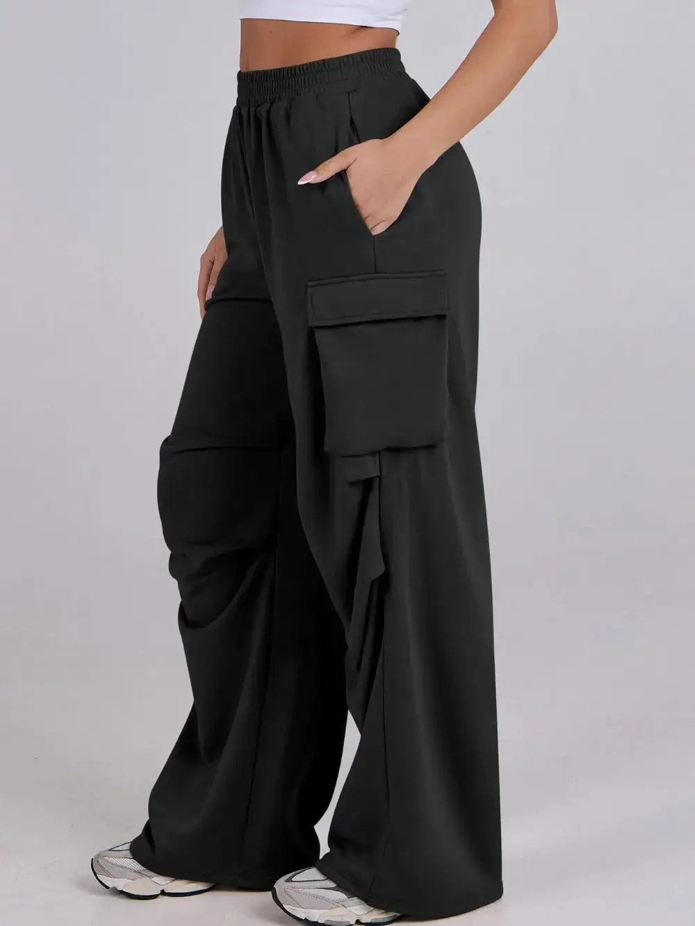 High Waist Wide Leg Pants