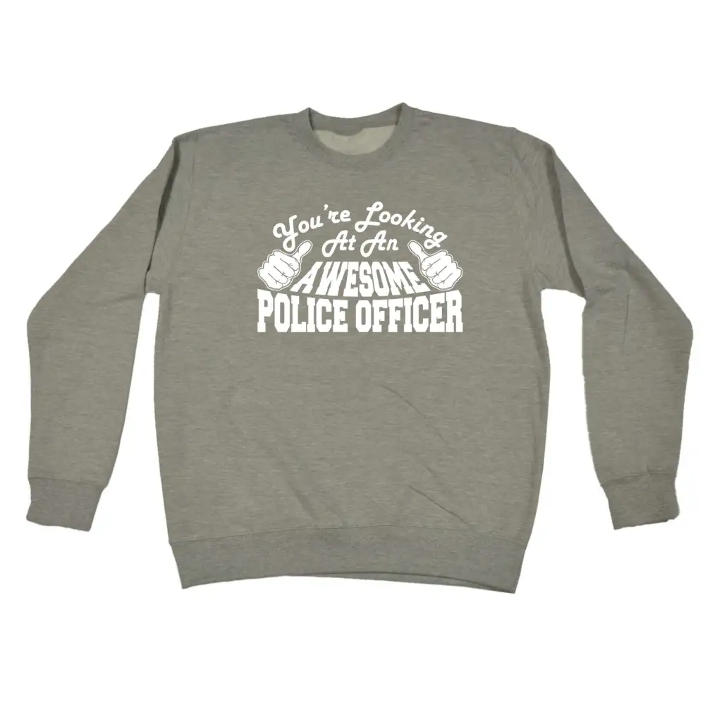 Police Officer Graphic Sweatshirt