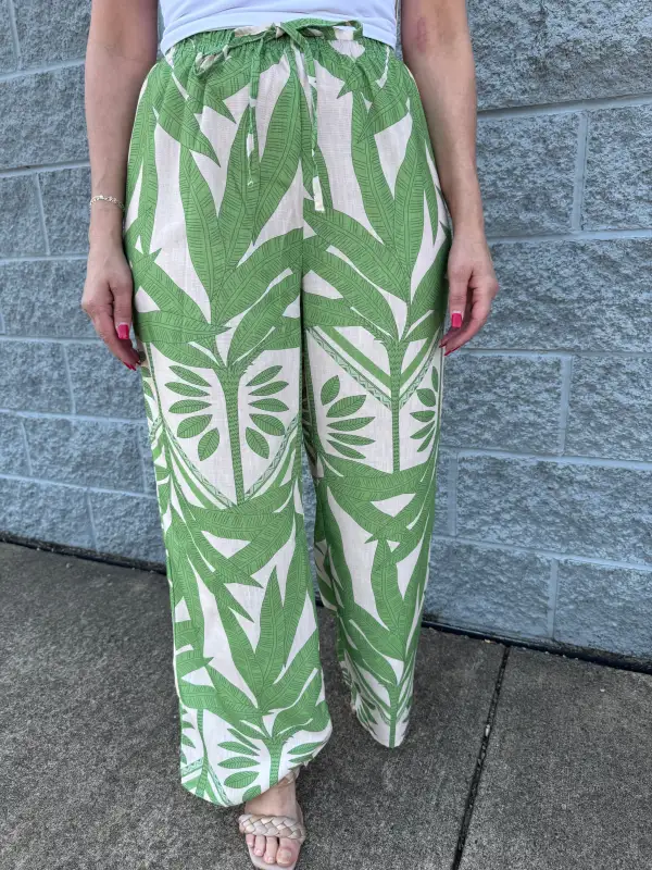 Sequin Drawstring Elastic Waist Pants