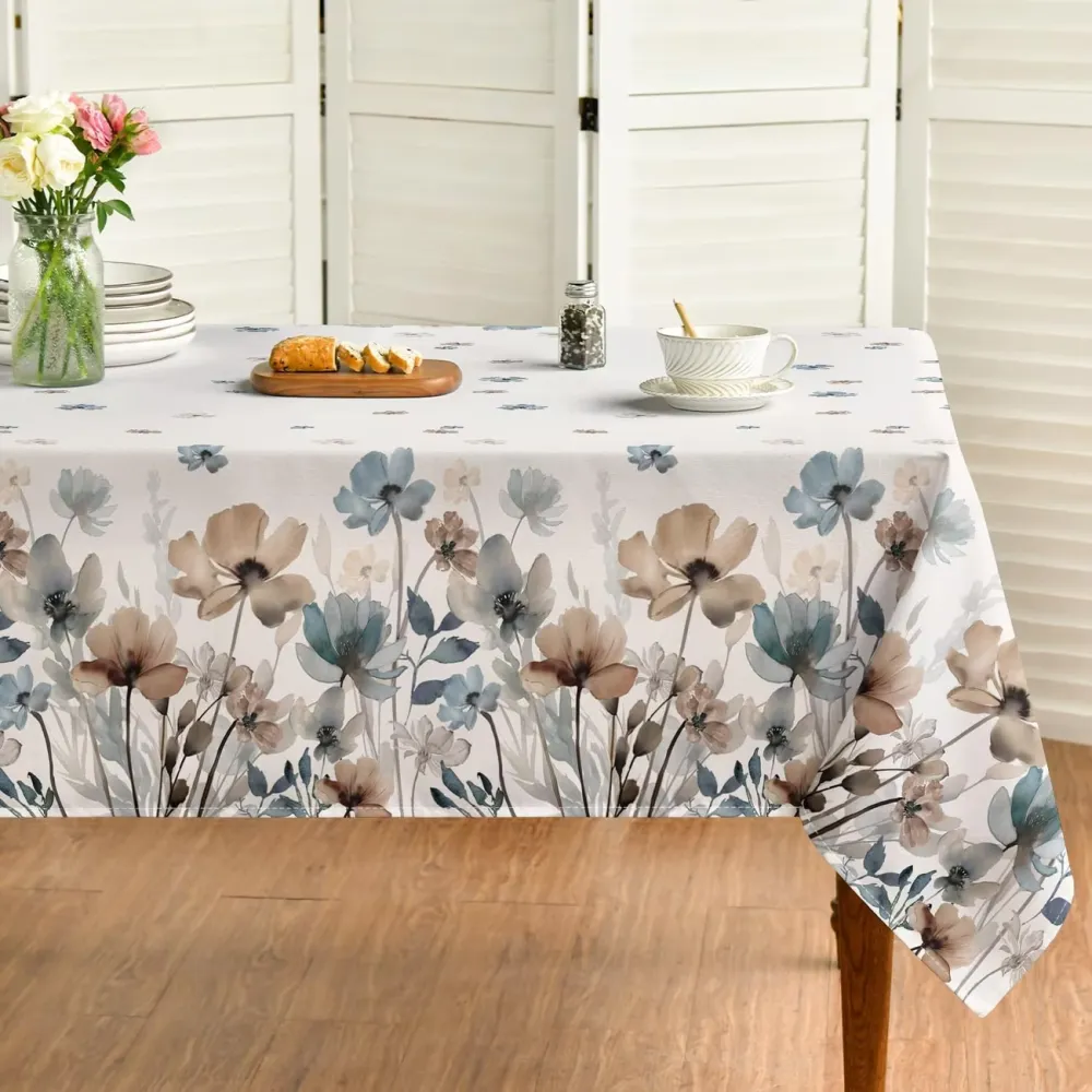 Muted Floral Table Cover