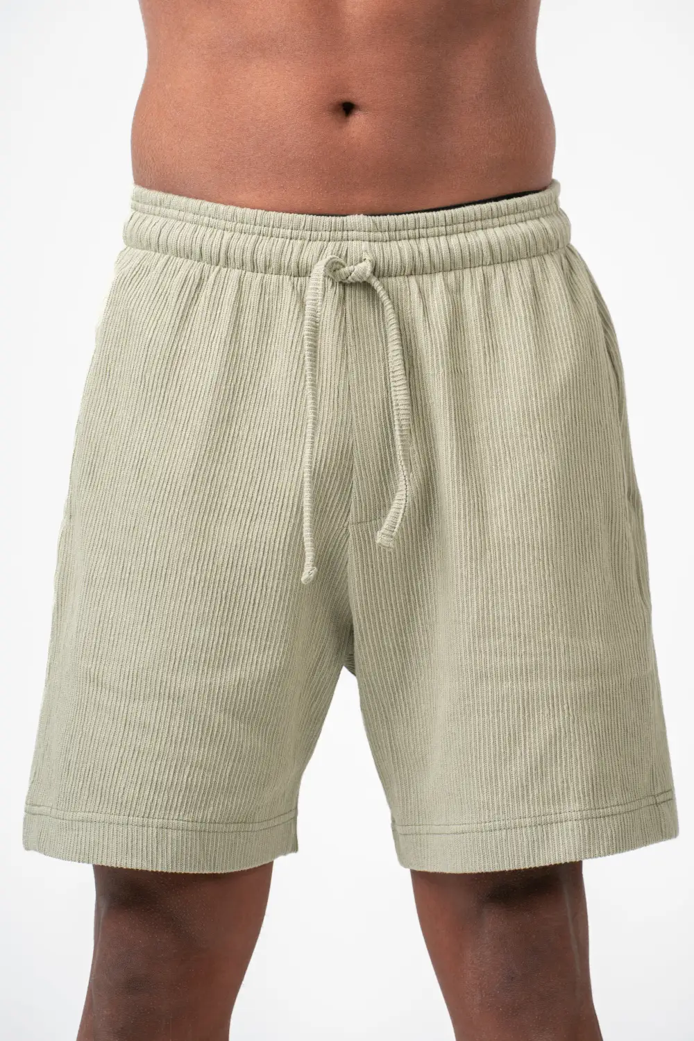 Mint Green Everyday Textured Pull On Shorts